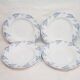 Set of 4 soup plates in Luneville earthenware model Luc, iron earth