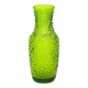 Postmodernist vase, green pressed glass, HSG Prądniczanka, Poland, 1970s
