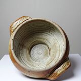 Glazed stoneware pot, Prudhomme La Borne vintage 60s-70s