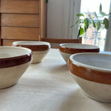 Set of 4 bowls in sandstone