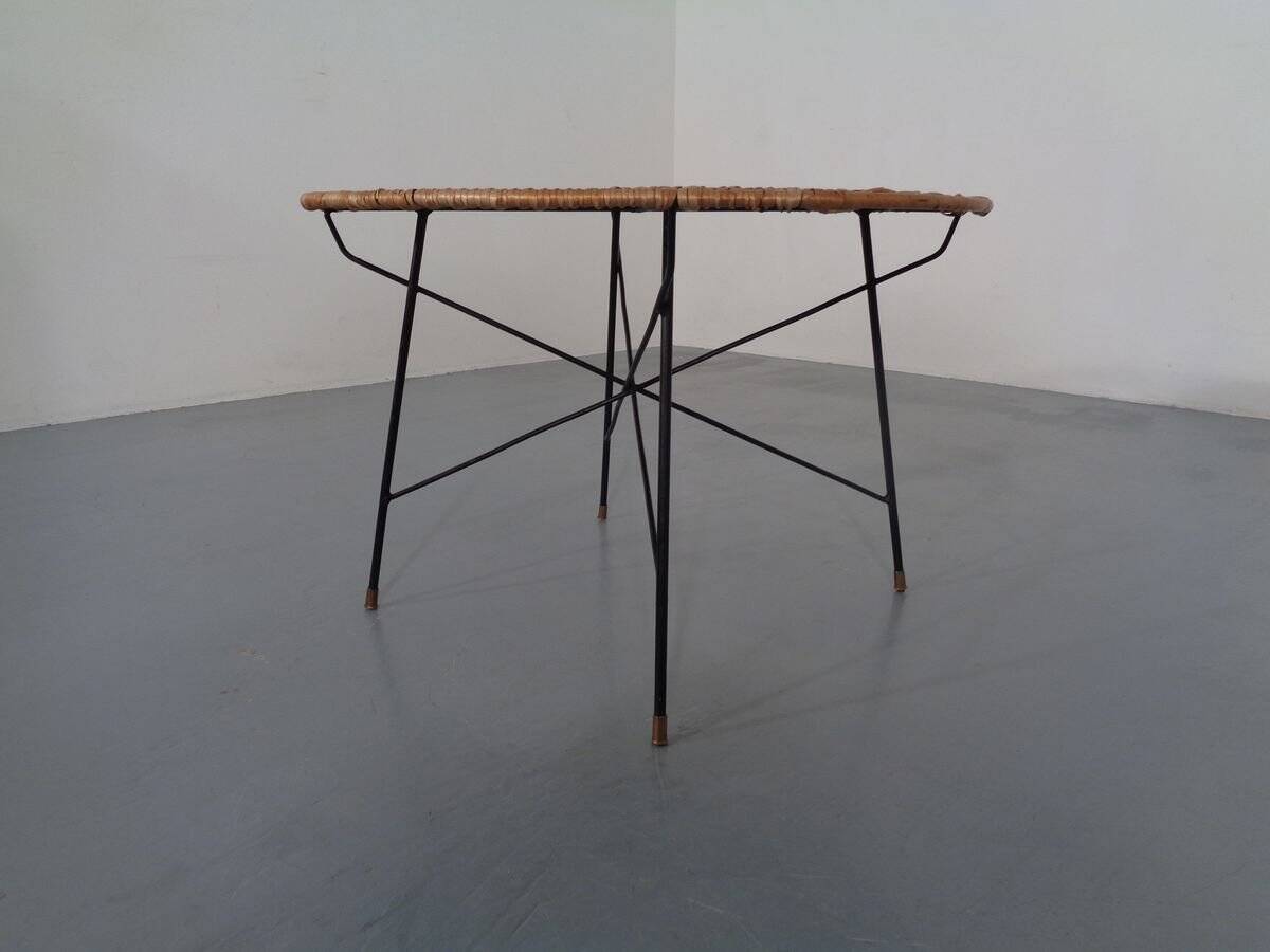 Italian String Basket Coffee Table, 1950s