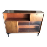 Armoire Nathan 1960s en bois marron — meuble au style mid-century