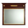 Antique Empire fireplace mirror in mahogany with a bronze frame, Italy, 19th century.