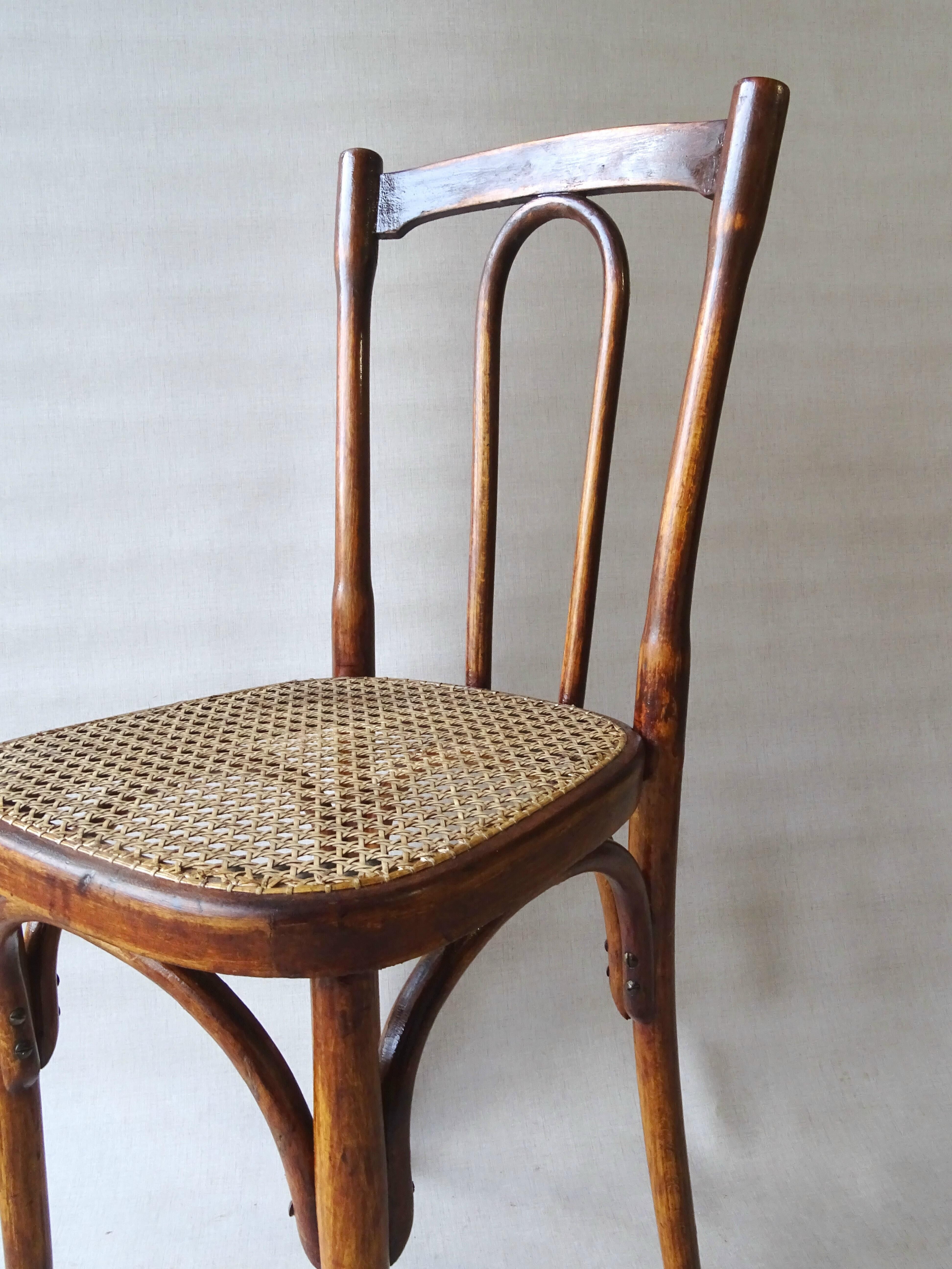 Set of 2 chairs bistrot type 56 circa 1925
