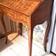 Small 19th century Napoleon III style secretary with folding top and marquetry