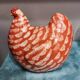 Signed terracotta hen