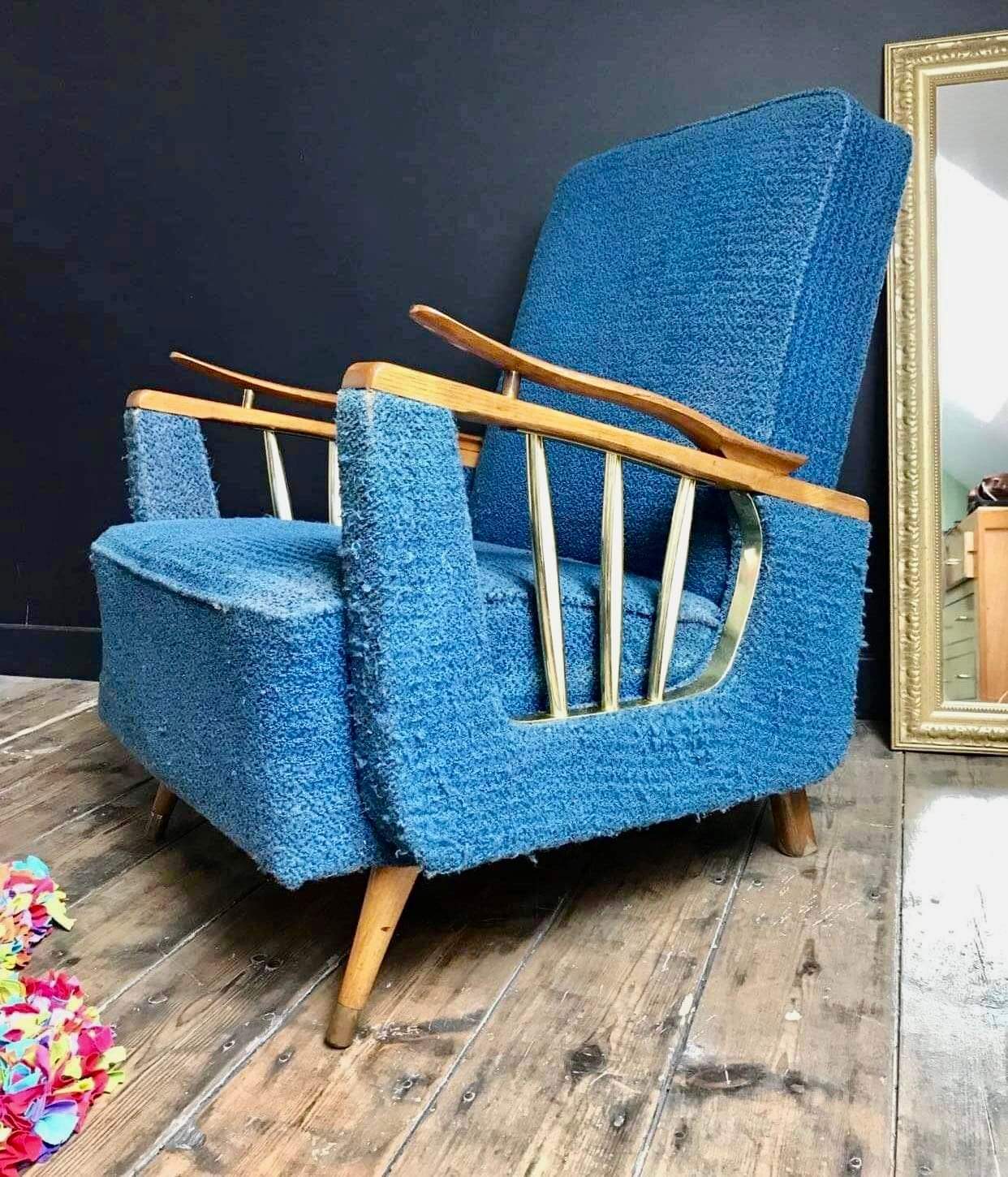 Fauteuil vintage, meuble siège ancien