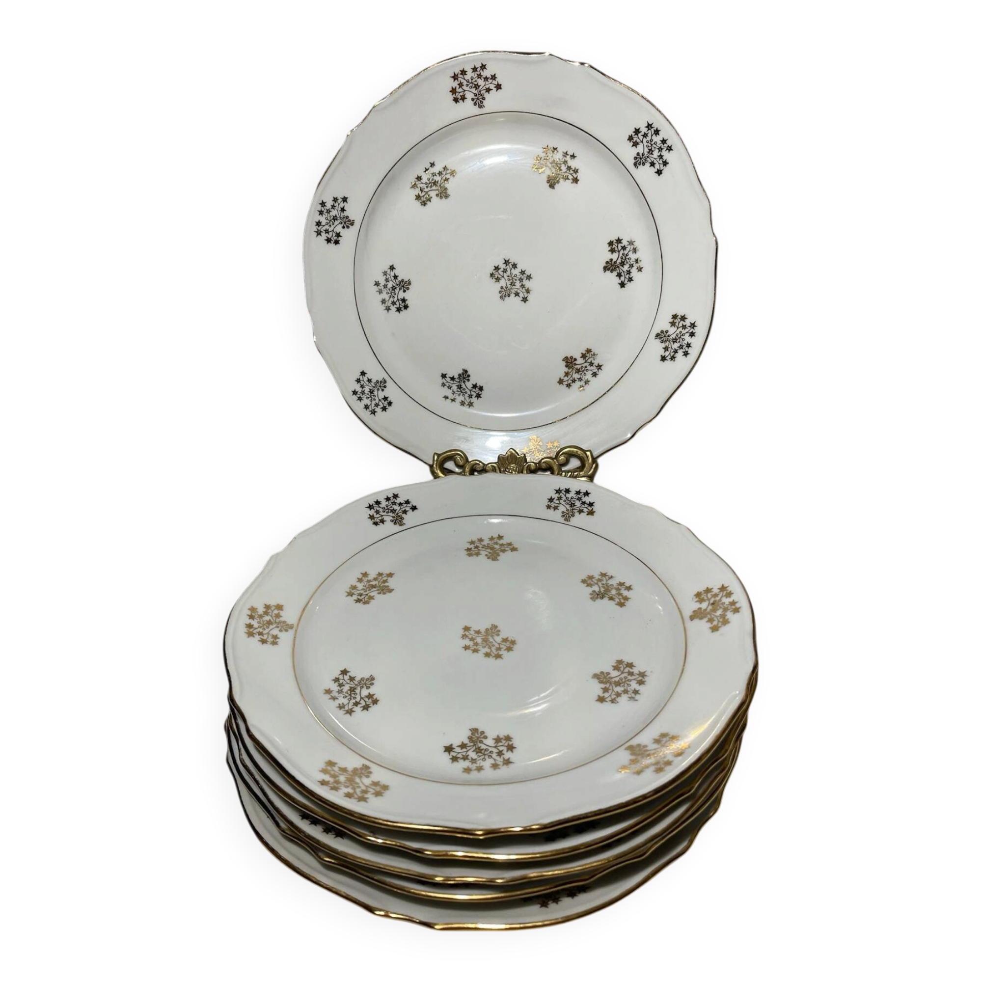 6 vintage Limoges porcelain plates – Pasta & Enamels – Decor of