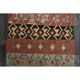 1970s Vintage Turkish Oushak Handmade Wool Cotton Pink Runner Rug 107x255