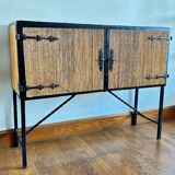 bamboo and ironwork buffet 1950 - 60