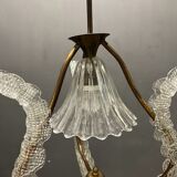 Barovier Italian Murano glass pendant light by Ercole Barovier, 1940s