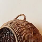 Large wicker cat basket