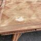 Renovated 1930s Spanish extendable dining table in oak.