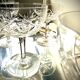 5 cut crystal champagne coupes