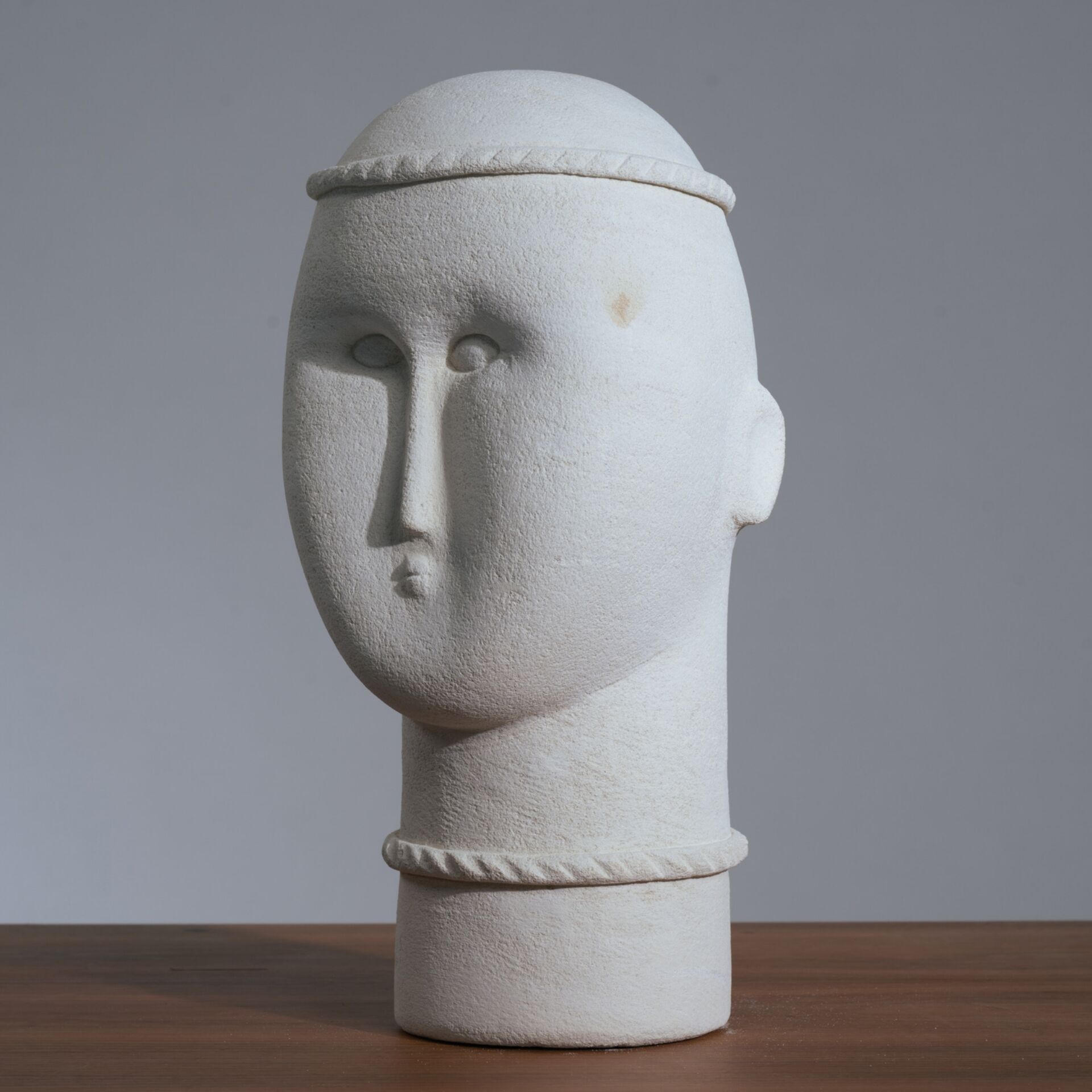 Sculpture de femme moderniste en grès, années 1980