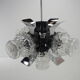 Chrome and glass chandelier, Czechoslovakia, 1960