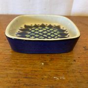 Antique Royal Copenhagen Ceramic Painted White Blue Vintage Empty Pocket