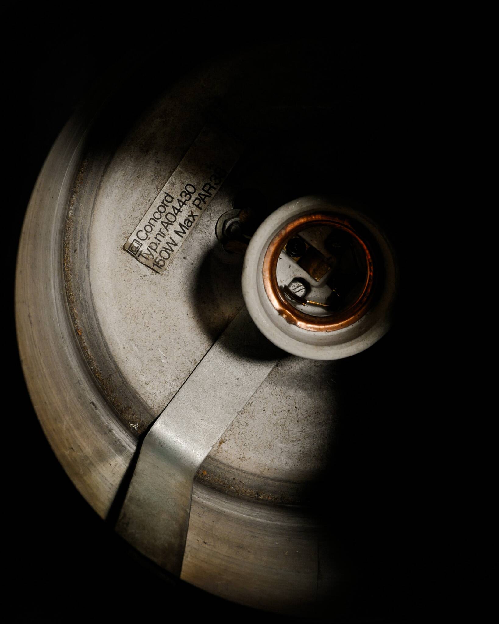 Paire de lampadaires cylindriques français vintage de Concord, années 1970