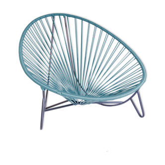 Ocean blue tulum armchair