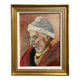 Antique painting, oil on canvas, portrait of a man, signed Y. Mercier Contart