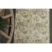 1970s Vintage Turkish Hand-Knotted Wool Cotton Tan Runner Rug 93x287
