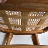 Retro rattan lounge chair / armchair / single-seater armchair