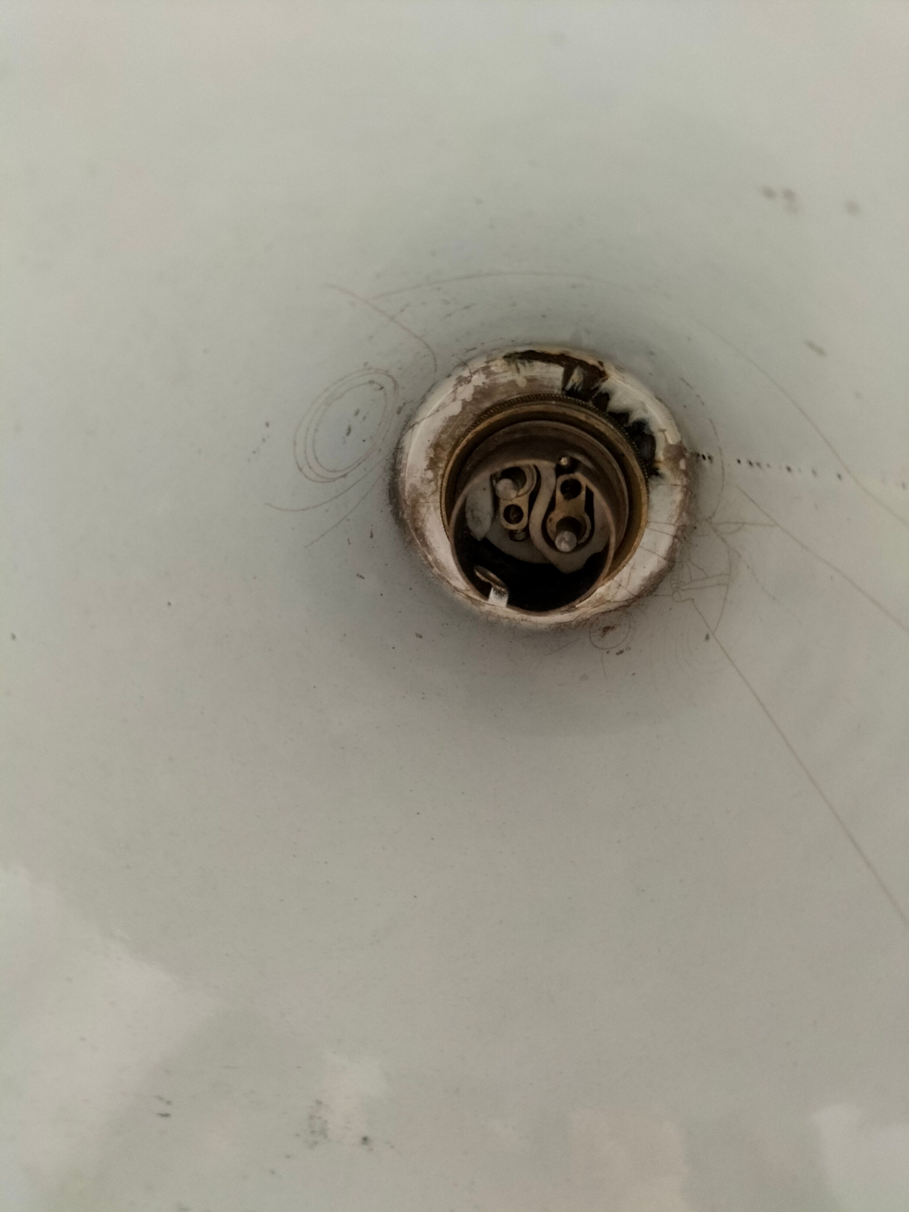 Pair of industrial hanging lamps