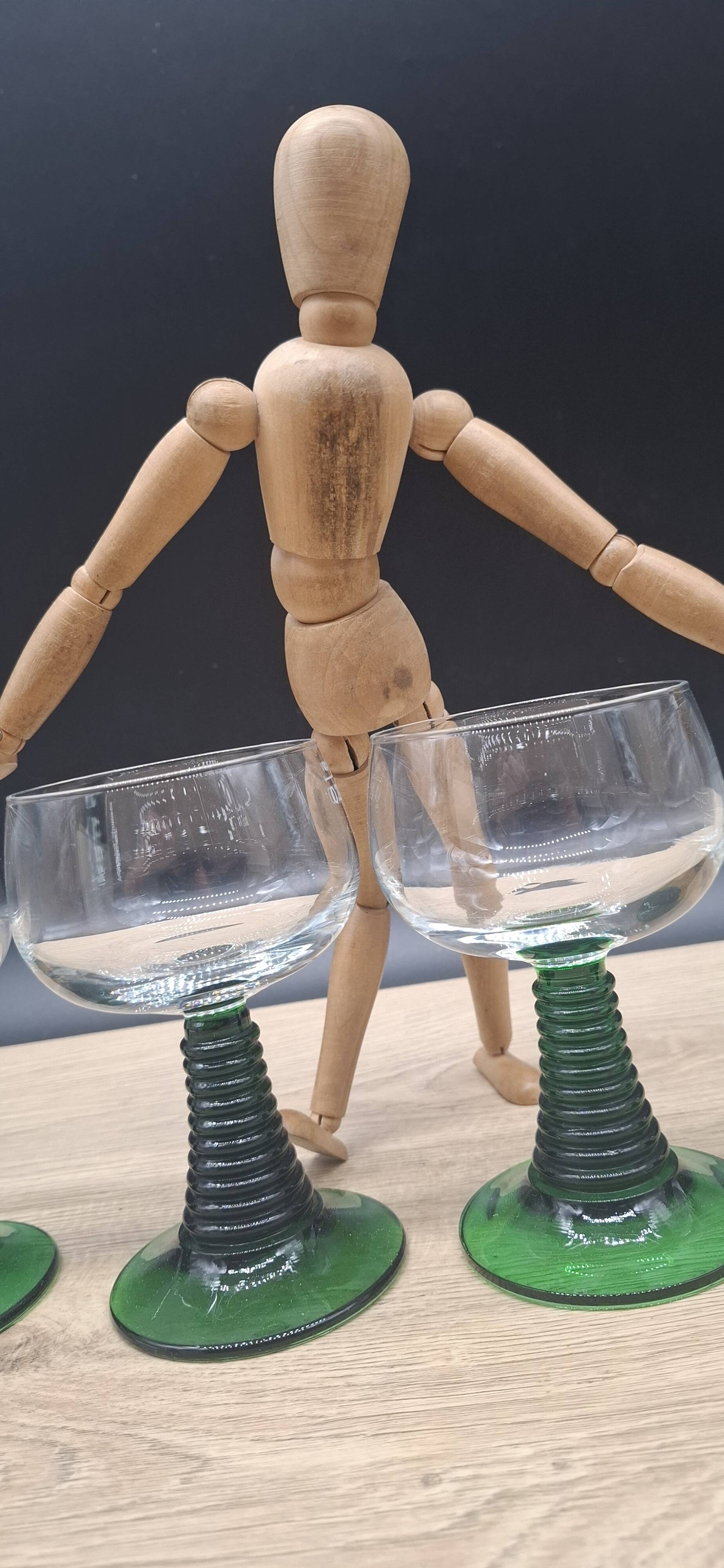 Set of 4 Roemer wine glasses