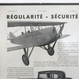 Advertising poster Renault 1930