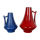 Ensemble de deux vases fat lava « noir-rouge » par Jopeko, Allemagne, moderne des années 70