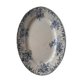 Oval dish in iron earth