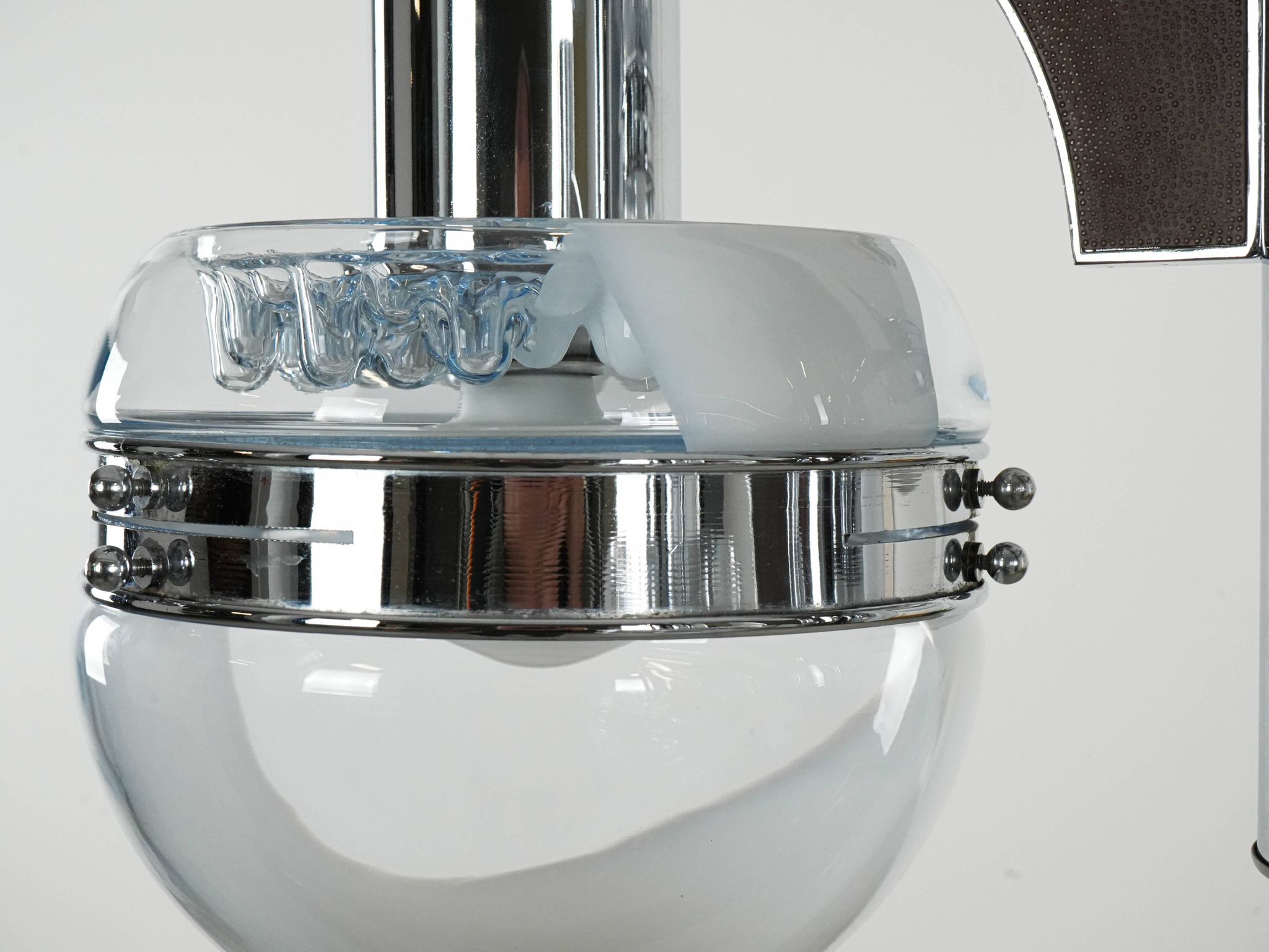 Space Age chandelier, Murano glass, 1970s, made in Italy