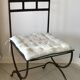 Six wrought iron chairs