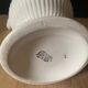 Gien earthenware white pitcher