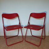 Paire de chaises pliantes