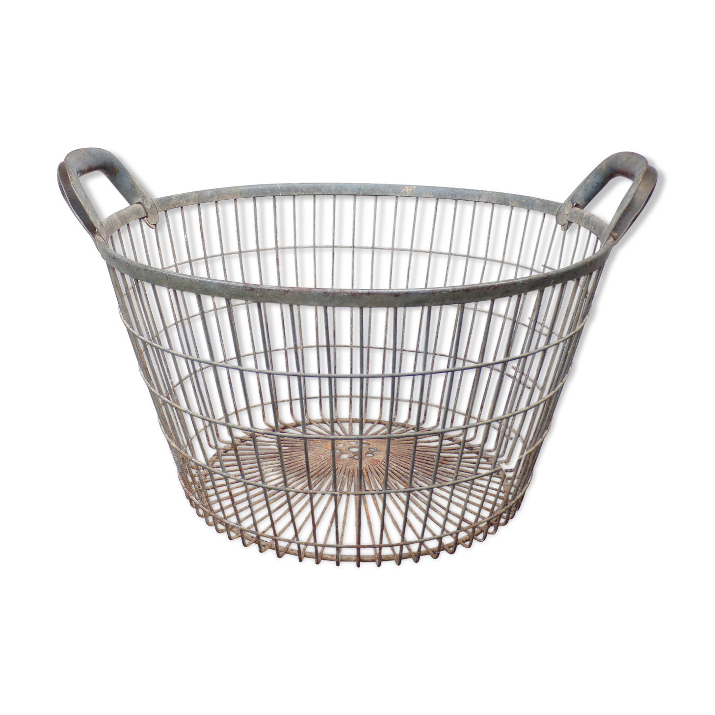Old mesh basket for fruits and vegetables