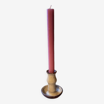 Vintage stoneware candle holder