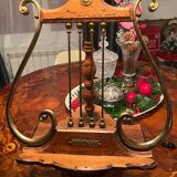 Antique lamp lectern in the shape of a harp - Louis XIV style