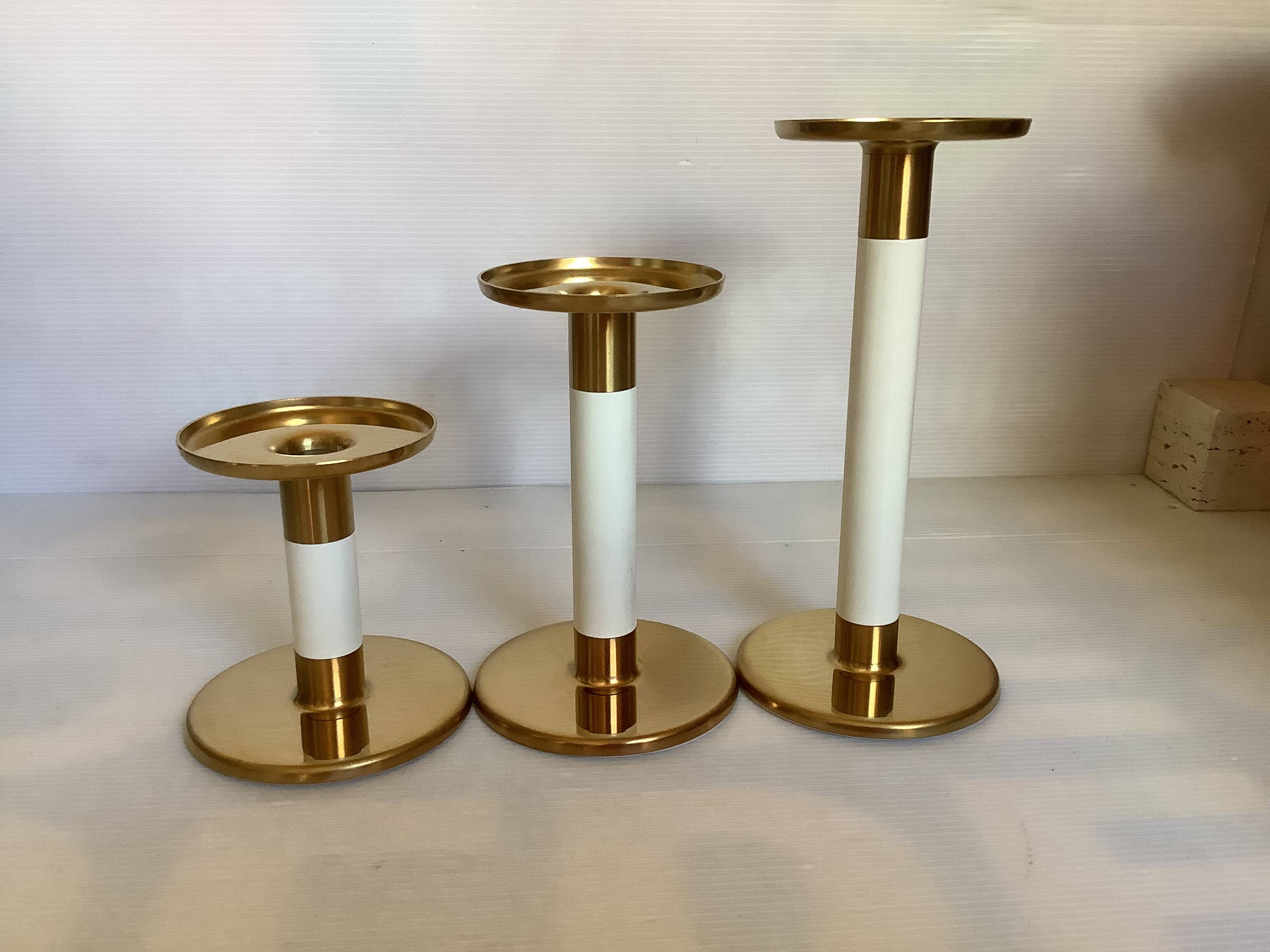 Trio de bougeoirs design Ingegerd Raman scandinave