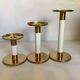 Trio de bougeoirs design Ingegerd Raman scandinave