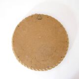 Round mirror with a rope frame, 35 cm.