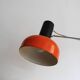 1970s Czechoslovak Orange Clamp Lamp by NAPAKO