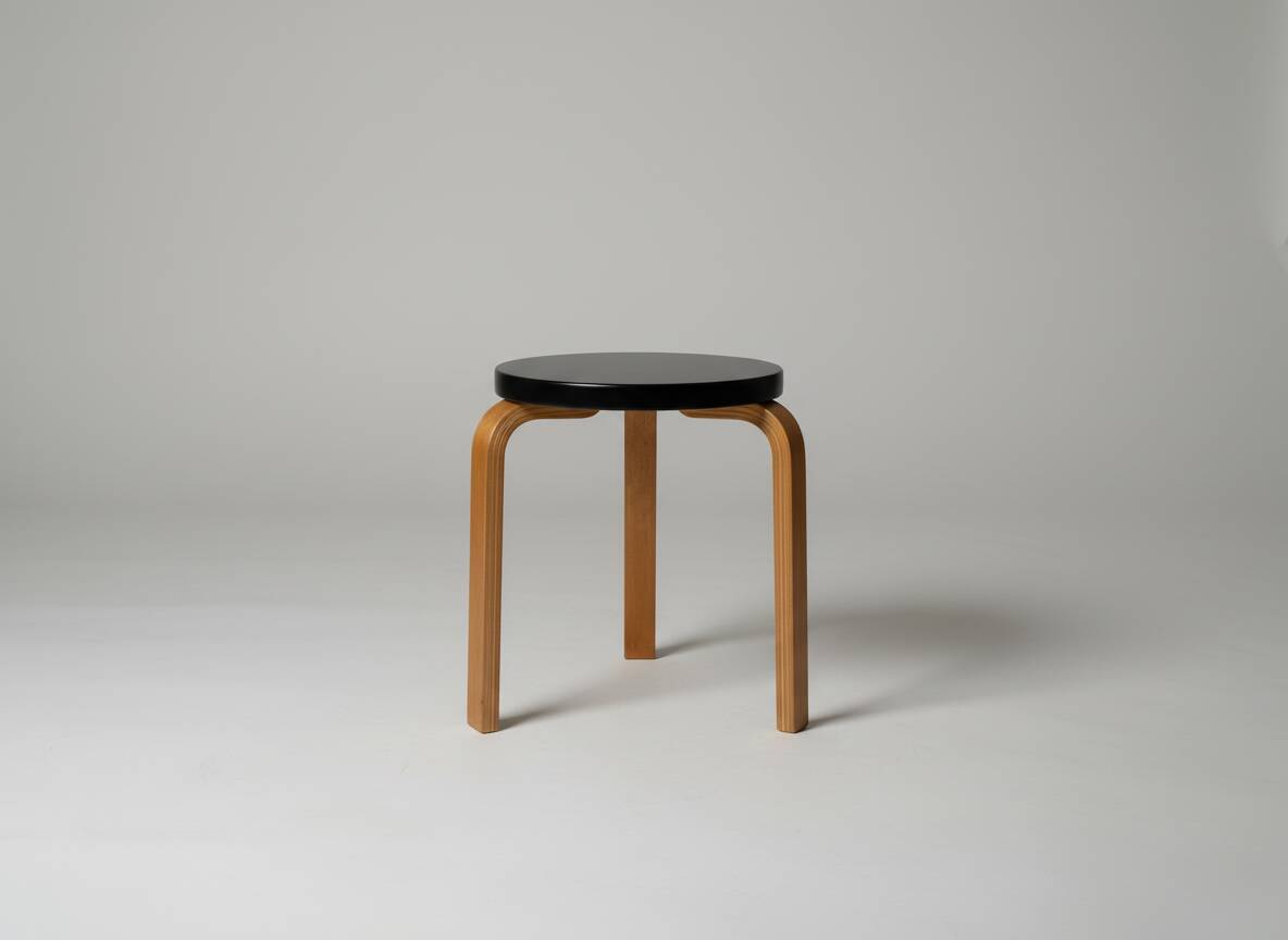 Tabouret 60 d'Alvar Aalto des années 1930 pour Finmar Ltd. | Selency