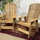 Pair of Indian teak armchairs