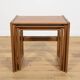 Tables Gigognes Mid-Century en Teck, Royaume-Uni, 1960s, Set de 3