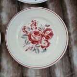 8 mismatched antique dinner plates