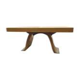 Table a manger Art Déco en placage de noyer XX siècle