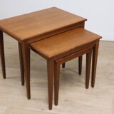 Scandinavian nesting tables "Kvalitet Form Funktion" in teak, 1960