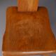 Brutalist elm wood dining chairs 1970s