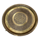 Moroccan tray in gilded brass dimension: height -2.5cm- diameter -35cm-